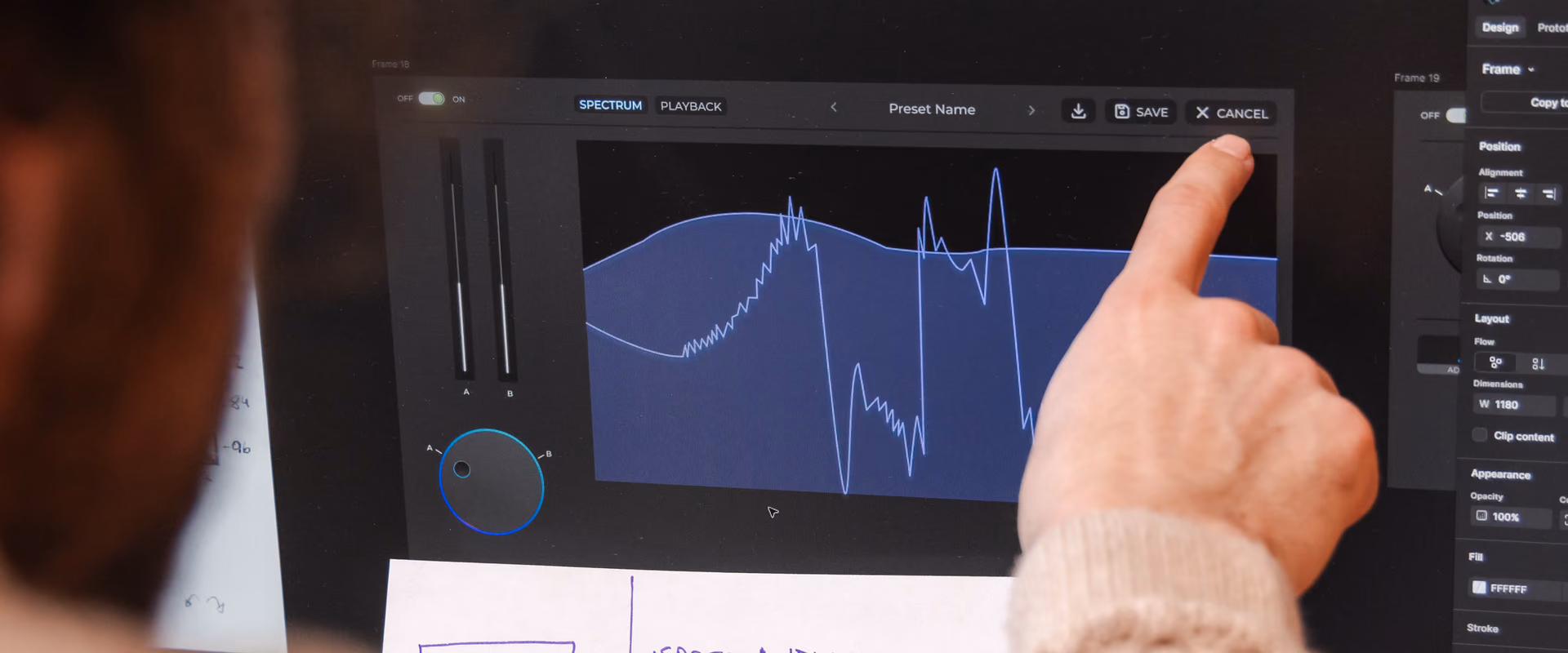 A synth plugin interface called Float, with Oscillator, Filter and Reverb knobs, envelope and filter displays, and an on-screen piano keyboard